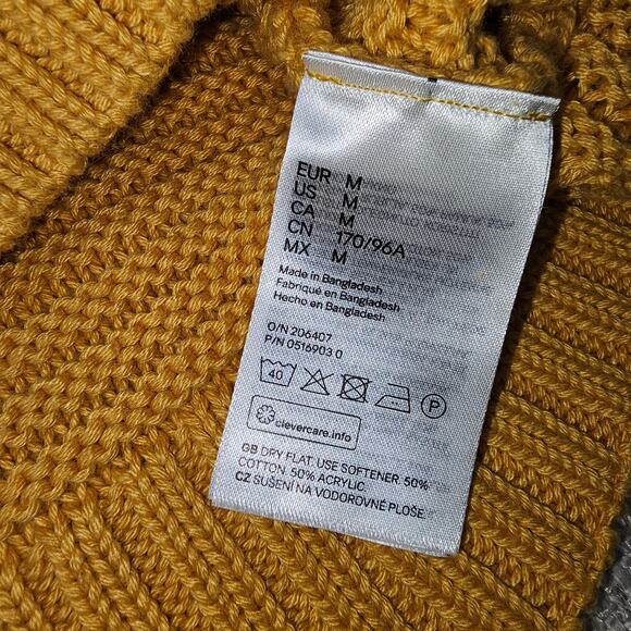 Divided Mustard Color, Fall, Soft Sweater, Ribbed Knit, Crewneck, Medium - Picture 4 of 9